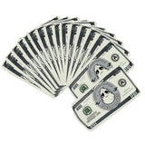 8x14cm Money Printed Smell Proof Stand Up Pouch Reusable Heat Sealable Aluminum Foil Mylar Bag