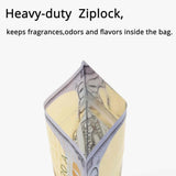 10x12cm Dollar Money Print Stand Up Pouch Frosted Window Smell Proof Herbal Flower Zip Lock 3.5g Mylar Bags