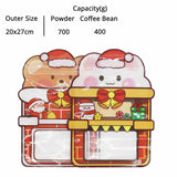 Lovely Cartoon Bear Smell Proof Stand Up Zipper Pouch Cookie Snacks Gift Plastic Packaging Ziplock Bags