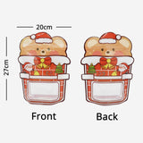 Lovely Cartoon Bear Smell Proof Stand Up Zipper Pouch Cookie Snacks Gift Plastic Packaging Ziplock Bags