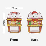 Lovely Cartoon Bear Smell Proof Stand Up Zipper Pouch Cookie Snacks Gift Plastic Packaging Ziplock Bags