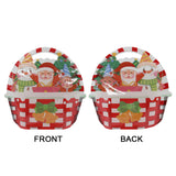 50Pcs Stand Up Santa Clause Basket Pouch Christmas  Candy Cookie Smell Proof Plastic Packaging Ziplock  Bags