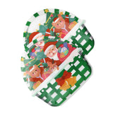 50Pcs Stand Up Santa Clause Basket Pouch Christmas  Candy Cookie Smell Proof Plastic Packaging Ziplock  Bags