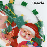 50Pcs Stand Up Santa Clause Basket Pouch Christmas  Candy Cookie Smell Proof Plastic Packaging Ziplock  Bags