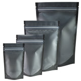 Stand Up Mylar Bag Matte Frosted Front Multicolors Stand Up Metallic Foil Zipper Bag Food Nut Travel Sample Storage Pouch