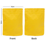 Resealable Stand Up Matte Gold Aluminum Foil Zip Lock Storage Pouches Eco-friendly Various Sizes Heat Sealable Mylar Bags