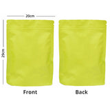 Stand Up Aluminum Foil Mylar Package Bags Resealable Waterproof Matte Green Heat Sealing Zip Lock Pouches