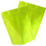 Stand Up Aluminum Foil Mylar Package Bags Resealable Waterproof Matte Green Heat Sealing Zip Lock Pouches