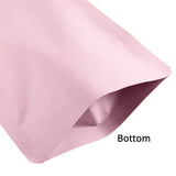 Round Corner Matte Pink Aluminum Foil Stand Up Mylar Bags Various Sizes Waterproof Heat Sealable Zip Lock Pouches