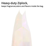 Eight-sided Coffee Glossy Holographic Pink Mylar Packaging Doypack Resealable Aluminum Foil Stand Up Zip Lock Pouches