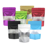 Eco-Friendly Round Corner Aluminum Foil Mylar Bags Food Snack Packaging Stand Up Ziplock Pouches