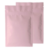 Aluminum Foil Various Size Matte Pink Mylar Bags Eco-friendly Smell Proof Heat Sealing Snack Ziplock Storage Pouches