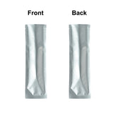 6x17cm Open Top Aluminum Foil Matte Silver Red Blue Purple Pouches Reusable Heat Seal Vacuum Long Size Coffee Bean Mylar Packaging Bags