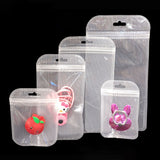 Multi-Size Eco PP Zip Lock Plastic Bag Front Clear Mylar Flat Tear Notch Pouch USB Cable Storage Bag With Hang Hole