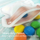8x10cm Eco-friendly Candy Jar PP Plastic Zipper Pouch Flat Zip Lock Package Storage Bags W/Jar Printed