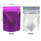 Forsted Window Stand Up Doyoack  Metallic  Food Storage Packaging Zipper Aluminum Foil Mylar Bag