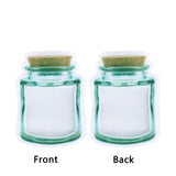 New Design Matte Green Special Shaped Mason Jar Liquid Storage Pouch Plastic Mylar Reusable Stand Up Zip Lock Bag