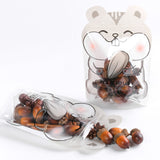 15x22cm Clear Animal Printing Cute Packaging Bag Plastic Mylar Stand Up Gift Bag Candy Storage Recyclable Zip Lock Pouch