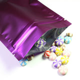 Eco-friendly Various Colors Smell Proof Heat Sealing Candy Packaging Pouches Foil Mylar Zip Lock Storage Bags