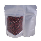 Recyclable Eco Glossy Translucent Stand Up Zipper Heat Seal Bag Foil Packaging Tea Coffee Powder Storage Organizer