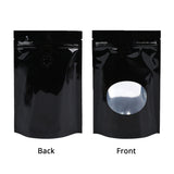 Valve Ziplock Bag Glossy Multicolors With Oval Window And Tear Notch Plastic Packaging Pouch  Foil Mylar Stand Up Storage Bag