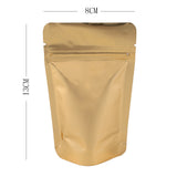 Recyclable Eco Glossy Translucent Stand Up Zipper Heat Seal Bag Foil Packaging Tea Coffee Powder Storage Organizer