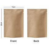 Custom Printed: Eco-friendly Open Top Kraft Paper Bag Tear Notch Tea Foil Mylar Storage Packaging Pouch