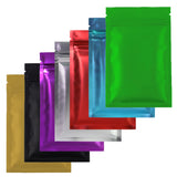 Eco-friendly Various Colors Smell Proof Heat Sealing Candy Packaging Pouches Foil Mylar Zip Lock Storage Bags