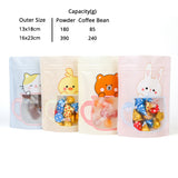 Lovely Gify Bag Variou Sizes And Colors Matte W/Frosted Window Plastic Mylar Stand Up Zipper Packaging Snack Candy Storage Bag