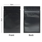 Eco Smell Proof Food Packaging Bags Zip Lock Storage Bags Matte Foil Mylar Plastic Pouches With Tear Notch