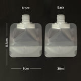High Quality Flip Spout Pouch Matte Stand Up Frosted White Liquid Drink Milk Storage Plastic Packaging Bag