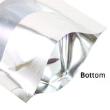 Glossy Multisizes Custom Metallic Foil Bag Recyclable Stand Up With Clear Window Household Kitchen Zip Lock Pouch