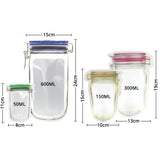 Shape Like Jar Bottle Matte Clear Multicolor Plastic Mylar Ziplock Bag Liquid Powder Coffee Bean Sample Stand Up Storage Pouch