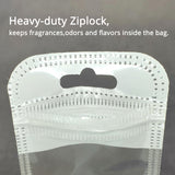 Multi-Size Clear PP Plastic Bag Stationery Zip Lock Bag Flat Accessories Watch Storage Pouch With Butterfly Hole