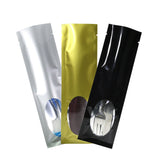 6x20cm Eco Vacuum Heat Seal Open Top Packaging Bags Aluminum Foil Mylar Pouches W/Clear Oval Window