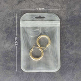 Multi-Size Eco PP Zip Lock Plastic Bag Front Clear Mylar Flat Tear Notch Pouch USB Cable Storage Bag With Hang Hole