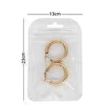 Multi-Size Eco PP Zip Lock Plastic Bag Front Clear Mylar Flat Tear Notch Pouch USB Cable Storage Bag With Hang Hole