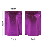 High Quality Matte Various Color Stand Up Pouch With Valve Metallic Foil Mylar Zip Lock Eco Compostable  Food Storage Packaging Bag