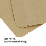 High Quality Matte Variousizes Kraft Paper Bag Mylar Eco Recyclable Stand Up With Window Zip Lock Storage Pouch