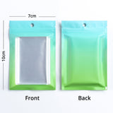 High Quality Matte Flat Bottom Seal Plastic Bag Metallic Foil  With Clear Window And Round Hole Storage Organizer Zipper Bag