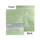 Custom Printed: Reusable Multi-Color Matte Aluminium Mylar Flat Zip Lock Bag Maple Leaf Design Clear Window Flat Pouch