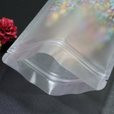 High Quality Assorted Sizes Matte Clear Frosted White PET Flat Mylar Zip Lock Pouch Bag with Tear Notch