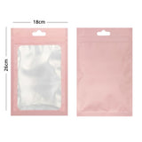 Custom Printed: Large Sizes Plastic Zip Lock Bag Phone Accessories With Butterfly Hole Clear Front Mylar Storage Pouch