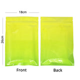 Multi-Size Gradient Color Cosmetic Jewelry Zip Lock Bag Heat Seal Foil Mylar Zipper Plastic Storage Pouch