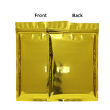 Brand New Glossy Zip Lock Plastic Pouch Metallic Mylar Flat Pouches High Grade Food Package Bag With Tear Notch