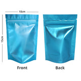 Stand Up Mylar Bag Matte Frosted Front Multicolors Stand Up Metallic Foil Zipper Bag Food Nut Travel Sample Storage Pouch