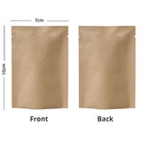 Custom Printed: Eco-friendly Open Top Kraft Paper Bag Tear Notch Tea Foil Mylar Storage Packaging Pouch