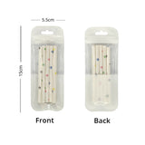 Multi-Size Clear PP Plastic Bag Stationery Zip Lock Bag Flat Accessories Watch Storage Pouch With Butterfly Hole