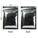 Brand New Glossy Zip Lock Plastic Pouch Metallic Mylar Flat Pouches High Grade Food Package Bag With Tear Notch