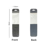 Multi-Size Clear PP Plastic Bag Stationery Zip Lock Bag Flat Accessories Watch Storage Pouch With Butterfly Hole